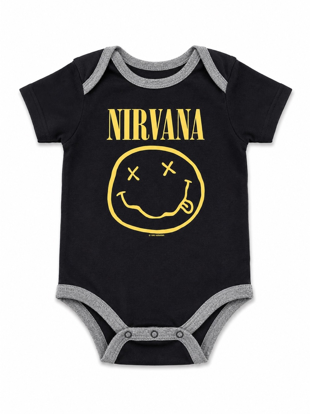 Nirvana GAP Black Baby One-Piece with Yellow